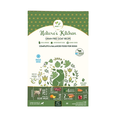 Rezept für gefriergetrocknetes Ziegenfutter von Pawfect