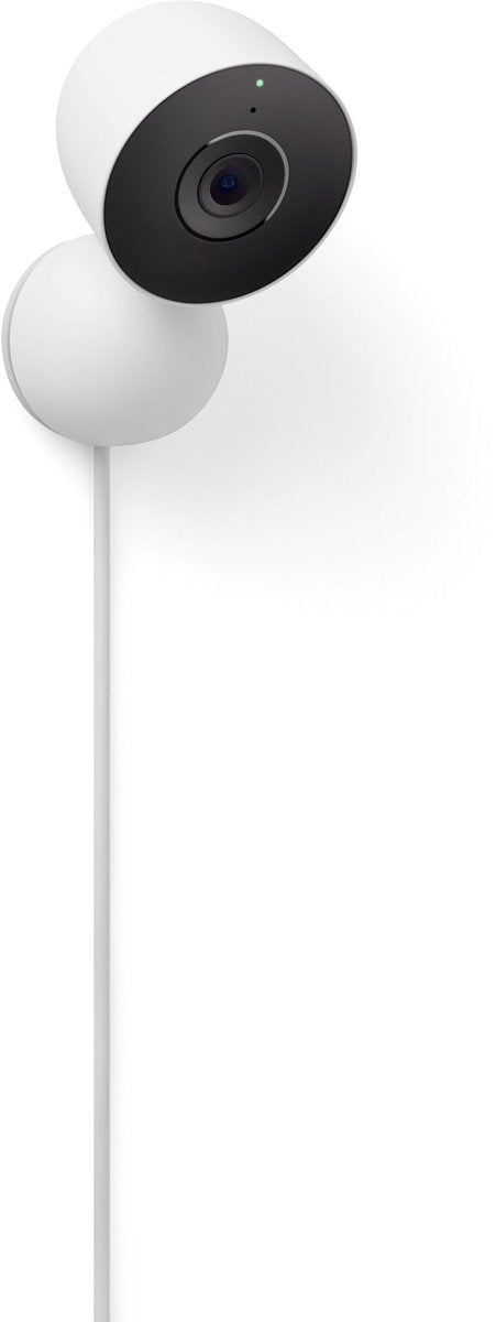 Google Nest Cam Indoor – Überwachungskamera – kabelgebunden – 3. Generation – Schnee
