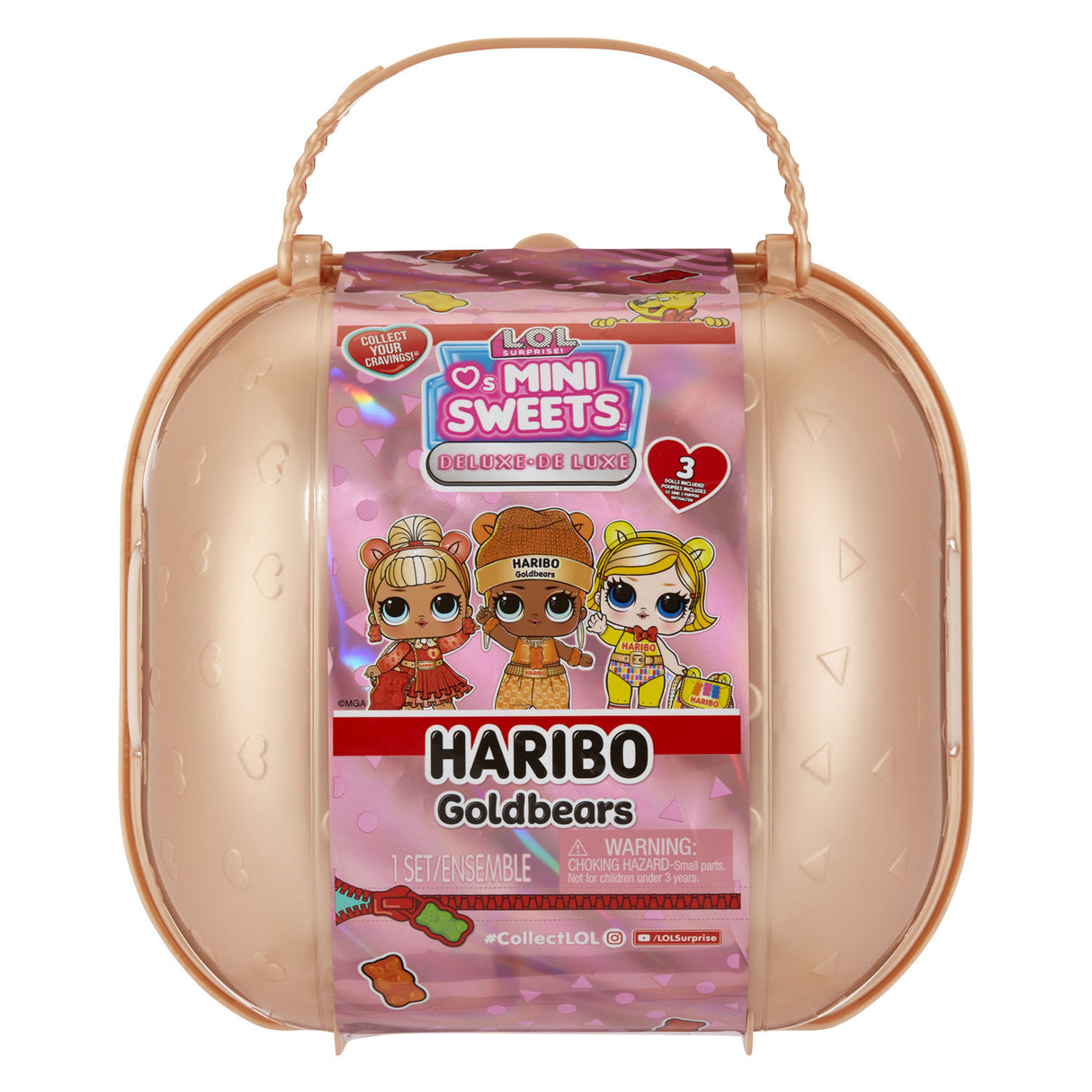 L.O.L. Presenečenje ljubi mini pop sladkarije x haribo deluxegoldbears