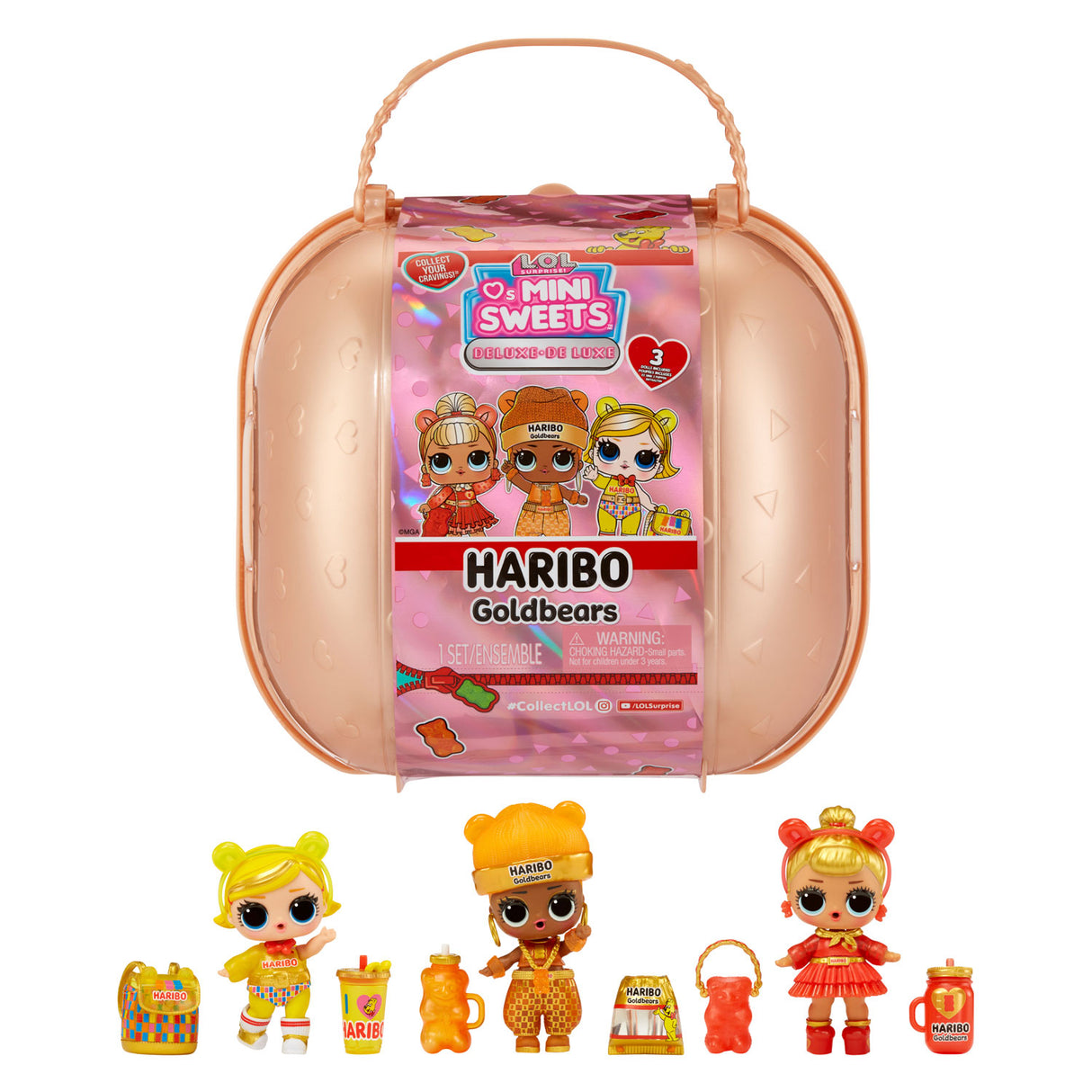 L.O.L. Overraskelse elsker mini pop søtsaker x Haribo deluxegoldbears