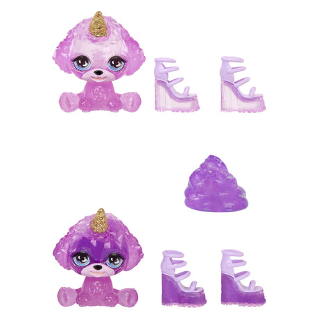 Rainbow High klassische Modepuppe – 28 cm – violett (lila) – mit Schleim-Set und Tier