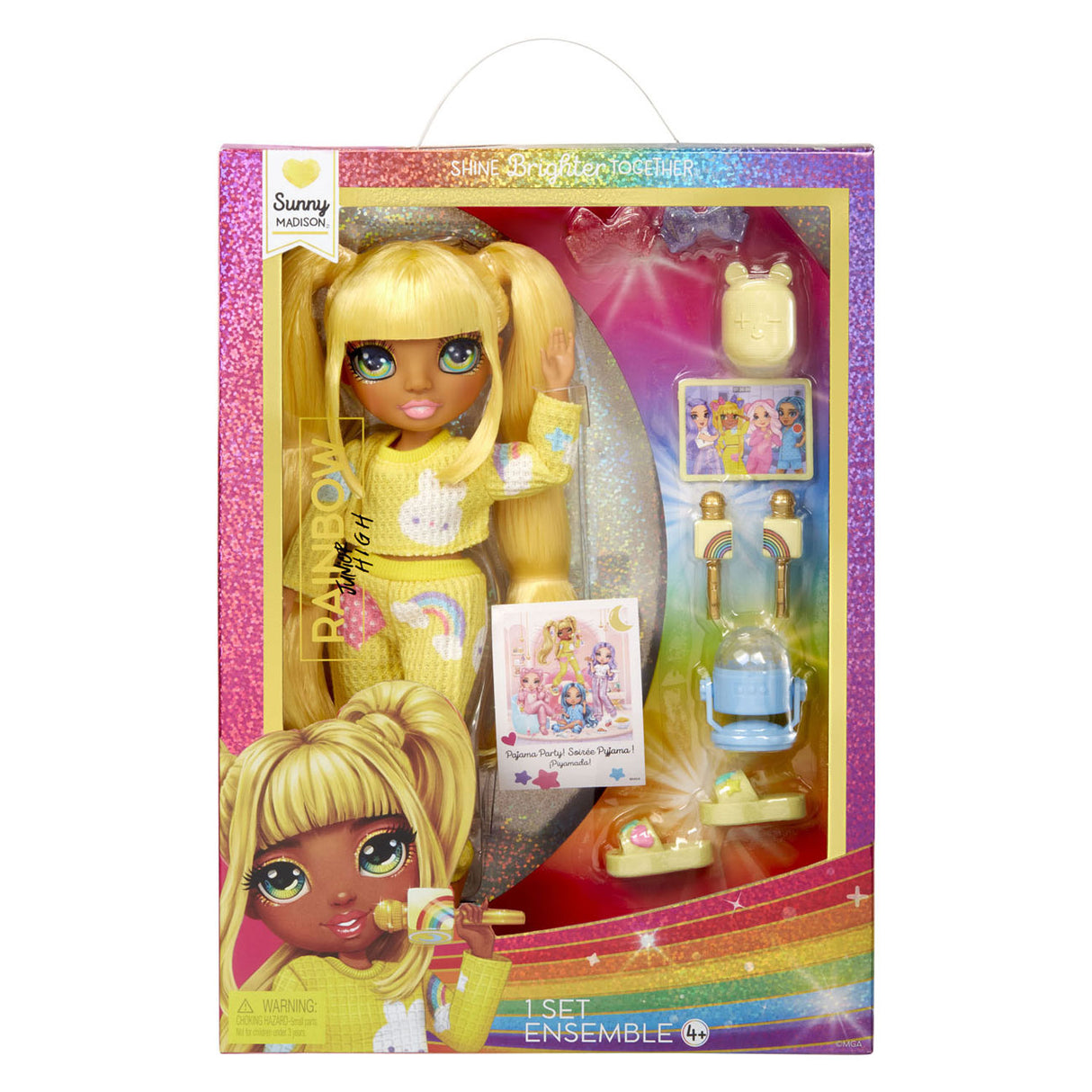 MGA Entertainment Rainbow High Junior High PajamaParty-Modepop Sun