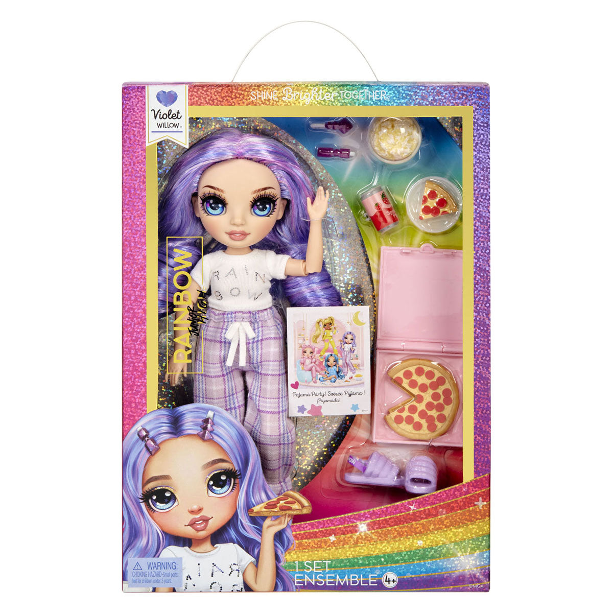 MGA Entertainment Rainbow High Junior High Pyjamaparty-Modepop Vio