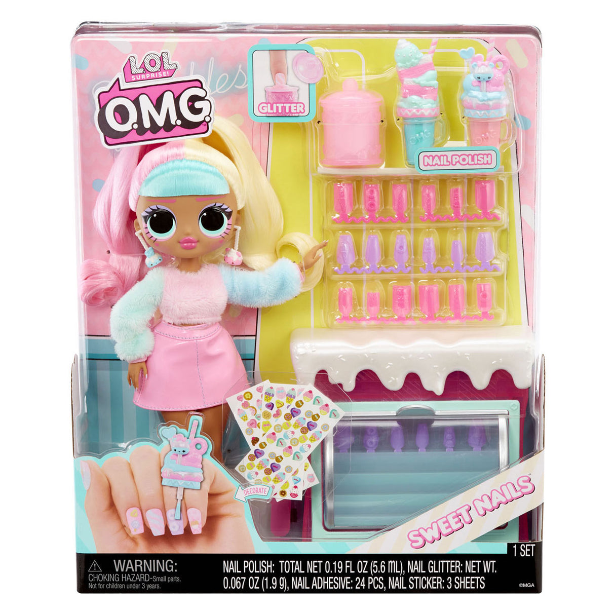 MGA Entertainment Surprise! O.M.G. Sweet Nails – Candylicious