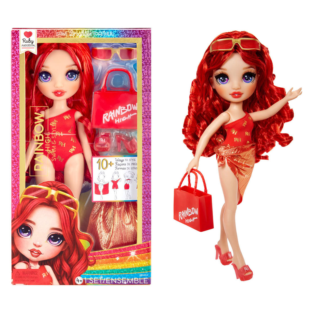 Mga Entertainment Regenbogen héich Schwämm Stil Pop Ruby