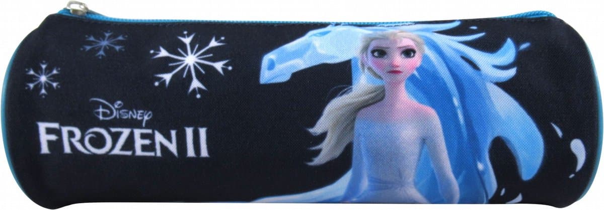 Jim Jam Federmäppchen Frozen Disney, rundes Federmäppchen mit 1 Fach und 1 Reißverschluss