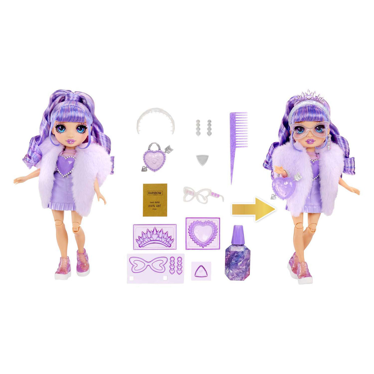Mga Entertainment Rainbow High Crystal Fashion Modepuppe – Violett