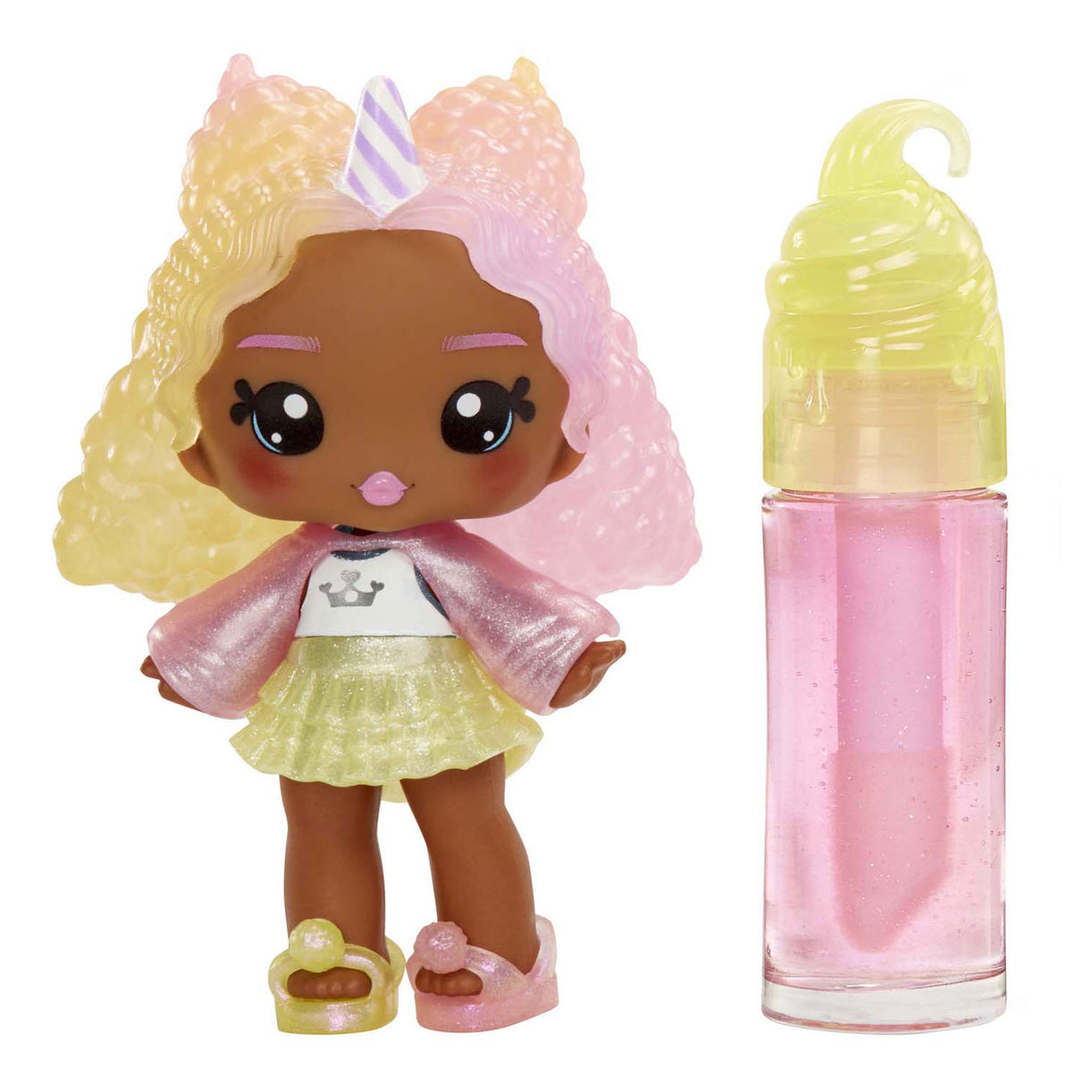 Mga Entertainment Yummiland Doll – Nia Candy Fluff mit Lipgloss-Set