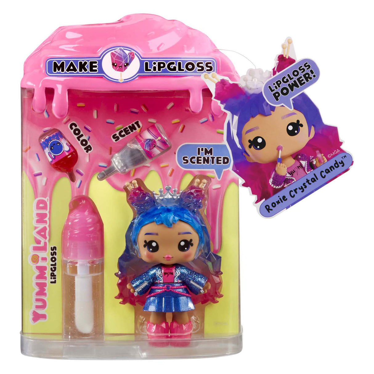 Mga Entertainment Yummiland Doll – Roxie Crysal Candy mit Lipgloss-Set