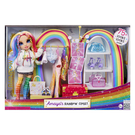 Mga Entertainment Rainbow High Amayas Regenbogen-Schrank-Spielset