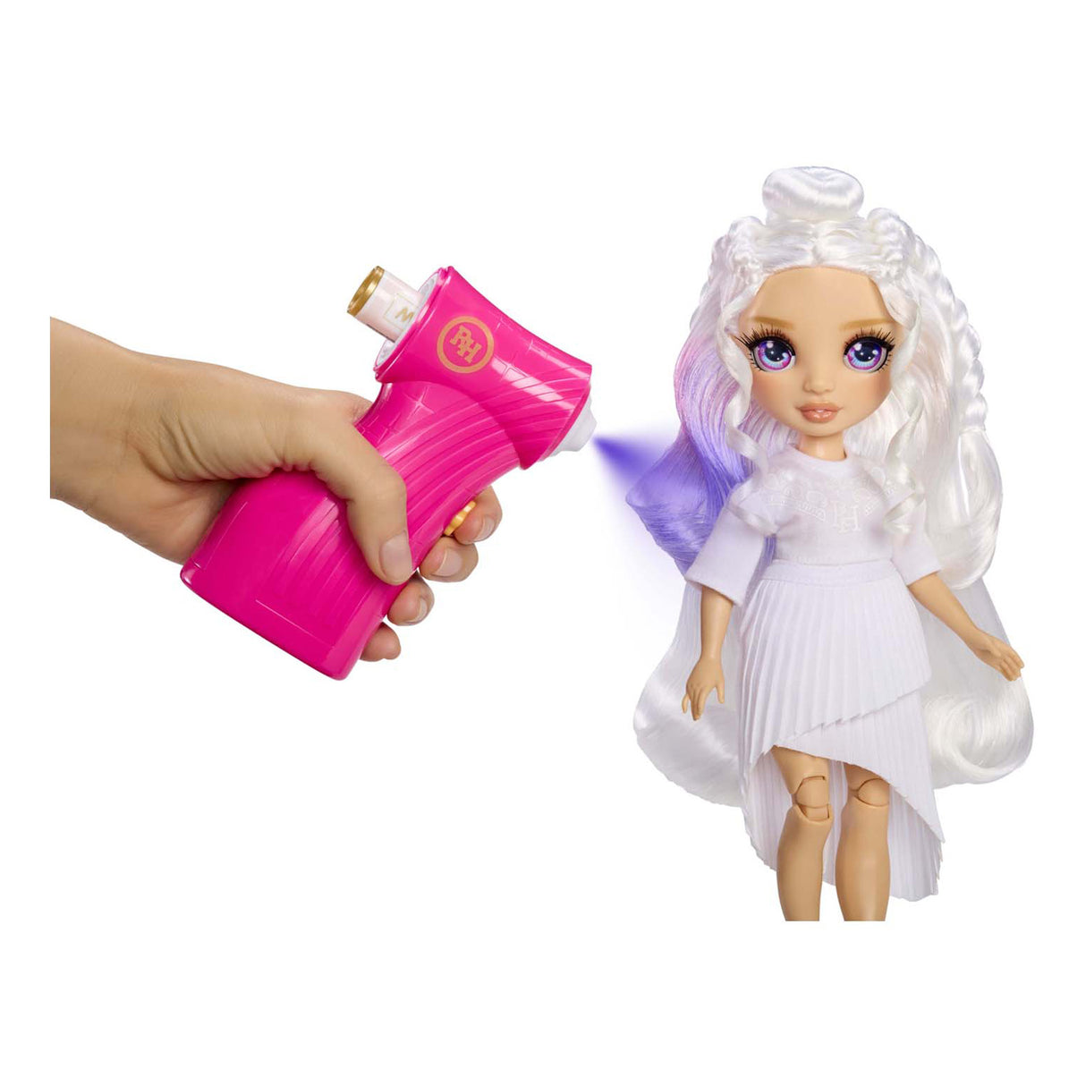 Mga Entertainment Rainbow High Air Brush schafft Modepop – lila Augen