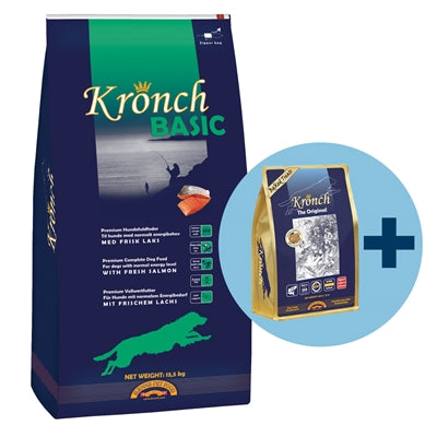 Kronch Basic Adult mit kostenloser Kronch 100% Lachs Snacks