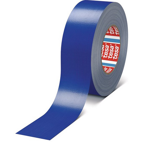 Tesa professional 1064735 - tesa standaard pe coat cloth tape 55 mesh blauw 25mm x 50m | 5 stuks