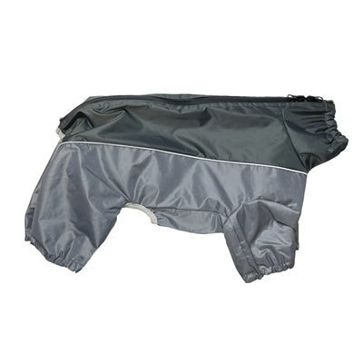 Feliz chaqueta para perros para mascotas ir caminando bro de barro gris impermeable