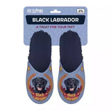 Slipper schwarz Labrador dunkelblau