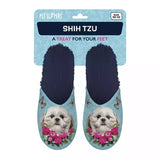 Slipper Shih Tzu hellblau dunkelblau