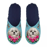 Slipper Shih Tzu hellblau dunkelblau
