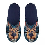 Slipper Deutscher Schäferhund dunkelblau