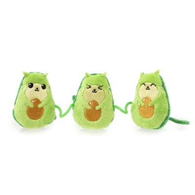 Fuzzyard-Avocados am Seil mit Katzenminze-Plüsch