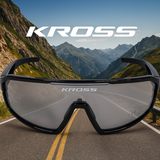 Kross Fahrradbrille Fly UV400 photochrome Gläser – schwarzer Rahmen