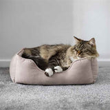 Rosewood 40 Winks Hundebett, Kordel, gerippter Stoff, Beige