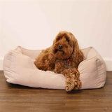 Rosewood 40 Winks Hundebett, Kordel, gerippter Stoff, Beige