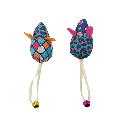 Rosewood fröhliches Moggy-Patchwork-Mäuse-Duo