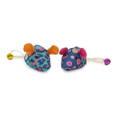 Duo de souris patchwork de Moggy Jolly Moggy Rose