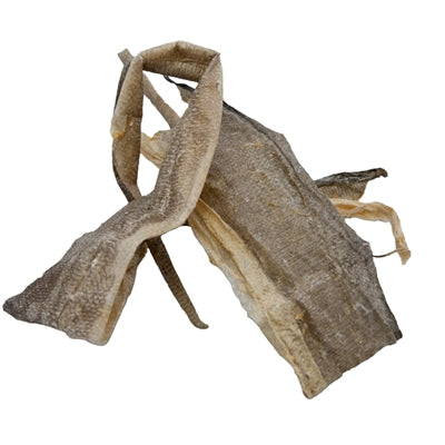 Fish skin dried