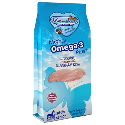 Renske Mighty Omega Plus voksen senior kylling ris hypoallergenene