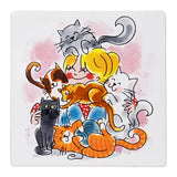 Blonde Amsterdamer Fliesenkatze