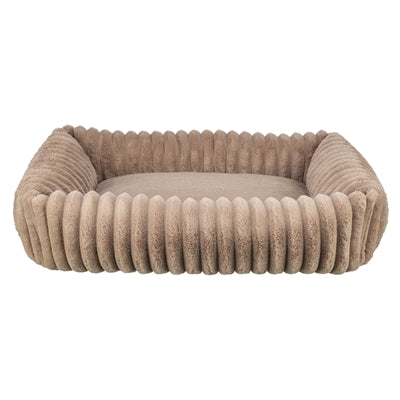 Trixie Hundebett Lonni Cord eckig hellbraun