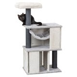 Trixie Junior Scratching Post Harvey con Brush White Black