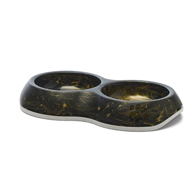 Savic Food Bowl Delic Double Marble Black Gold