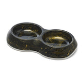 Savic Futternapf zarter doppelter Marmor schwarz gold