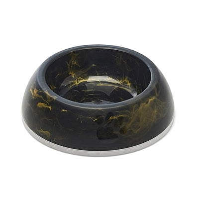 Savic voerbak delice 1 marble zwart goud