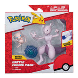 Pokémon Kampf-Figuren 2er-Pack Mew Mewtu 12 cm