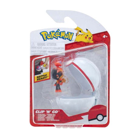 Jazwares Pokémon – Clip n Go Charcadet Premier Ball