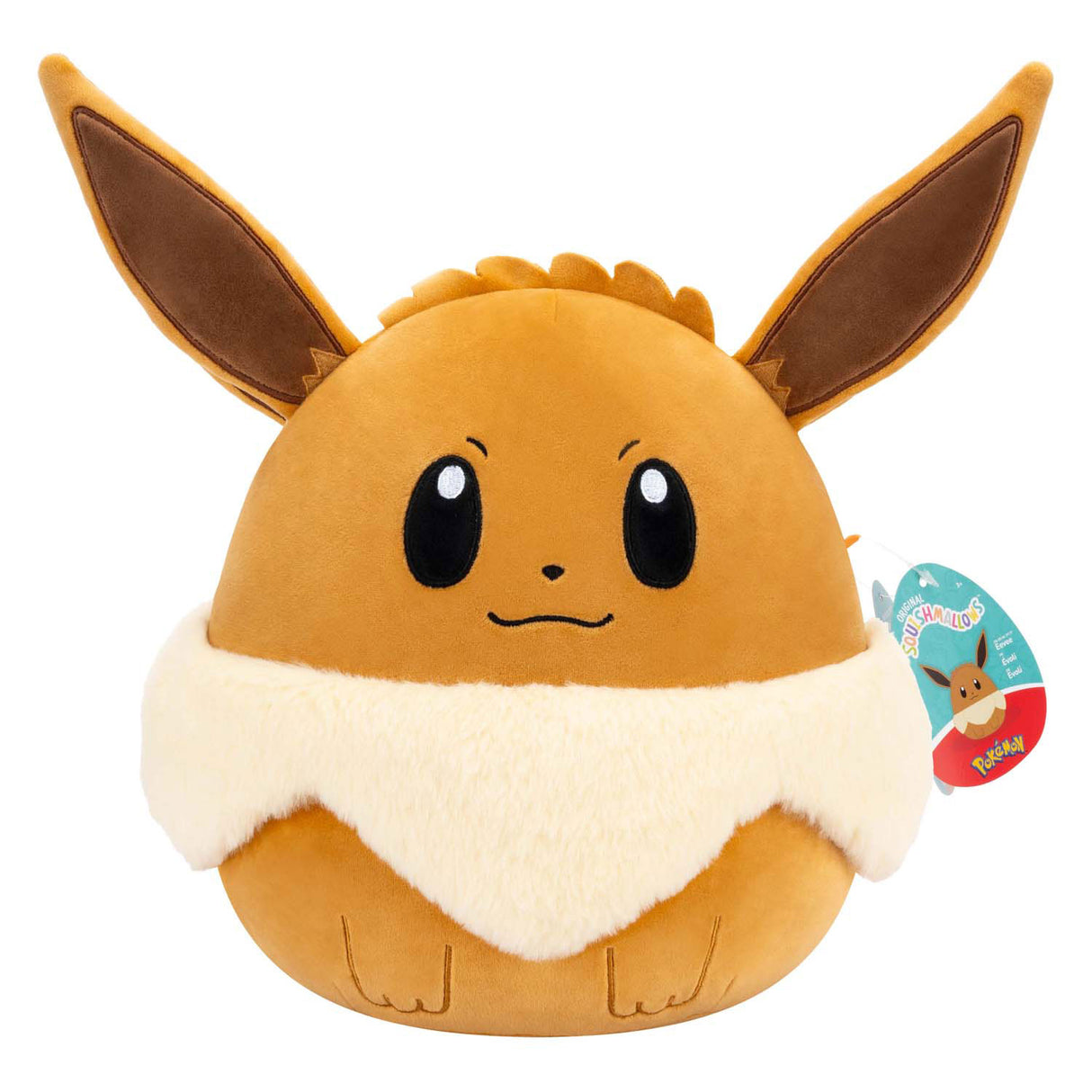 Squishmallows Pokémon Kuscheltier Plüsch – Evoli, 25 cm