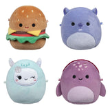 Squishmallows kuschelige Plüsch-Mikromallows – Carl, Yollie, Javari, Tudor, 4er-Pack