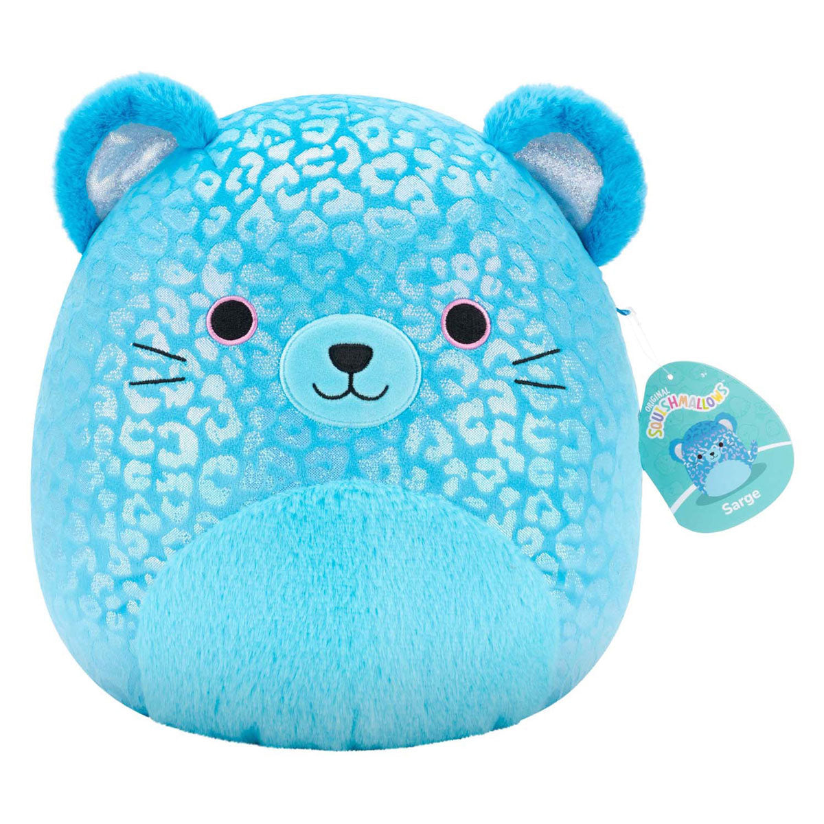 Squishmallows Kuscheltier Plüsch – Blauer Jaguar, 30 cm