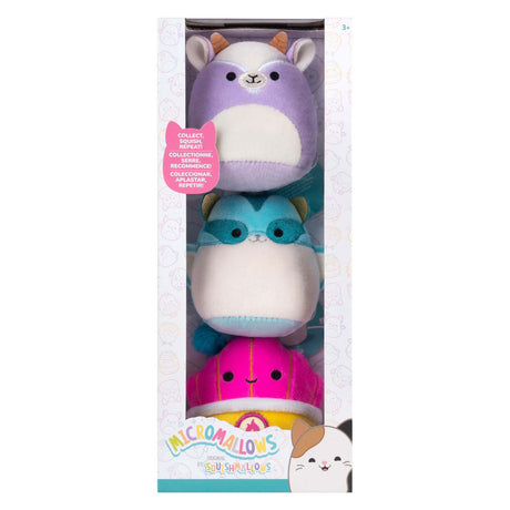 Squishmallows Kuscheltier Plüsch – Micromallows Tia, Mariska, Louden – 3 Stk.