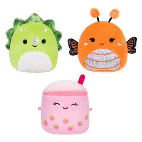 Squishmallows Kuscheltier Plüsch – Micromallows Mony, Tristan, Victoria – 3 Stück.