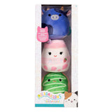 Squishmallows Plüsch-Kuscheltier-Set Micromallows 3-teilige Sammelfigur.