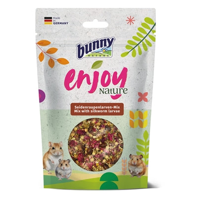 Hasen-Naturgenuss-Naturmischung mit Seidenraupenlarven