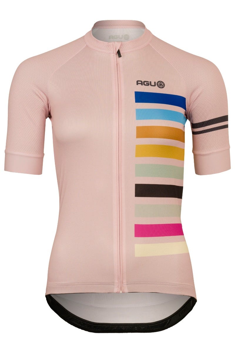 Pink frost fietsshirt ss essential dames sustained grijs
