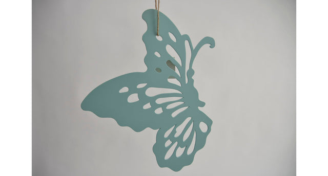 Vlinder 25x30cm turquoise lasercut