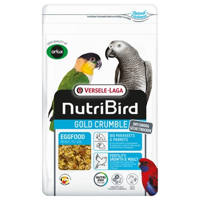 Nutribird Gold Crumble Trockeneifutter für große Sittiche und Papageien