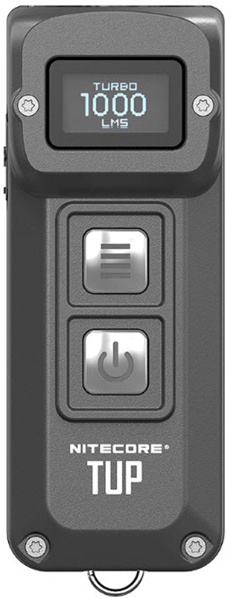 Nitecore Tup Schlüsselanhängerlampe wiederaufladbar grau