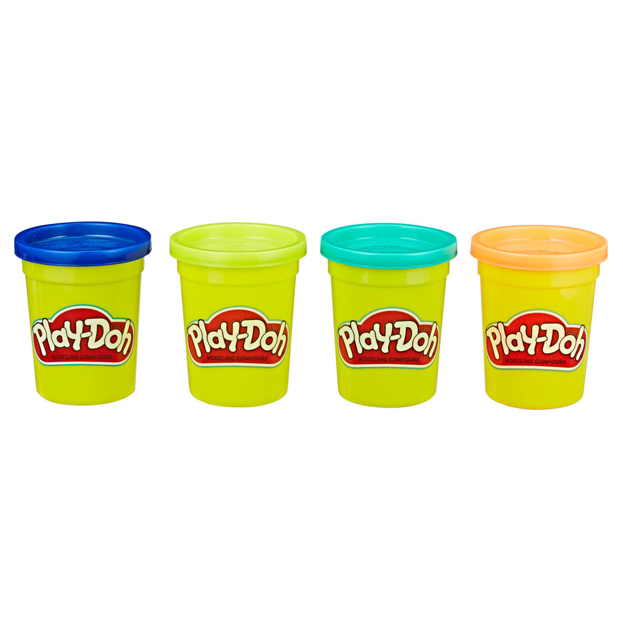 Play-Doh 4-pack (vilde farver)